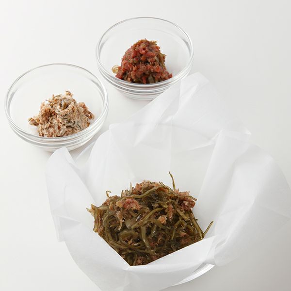 だしを取った後のだしガラは佃煮や炊き込みご飯に