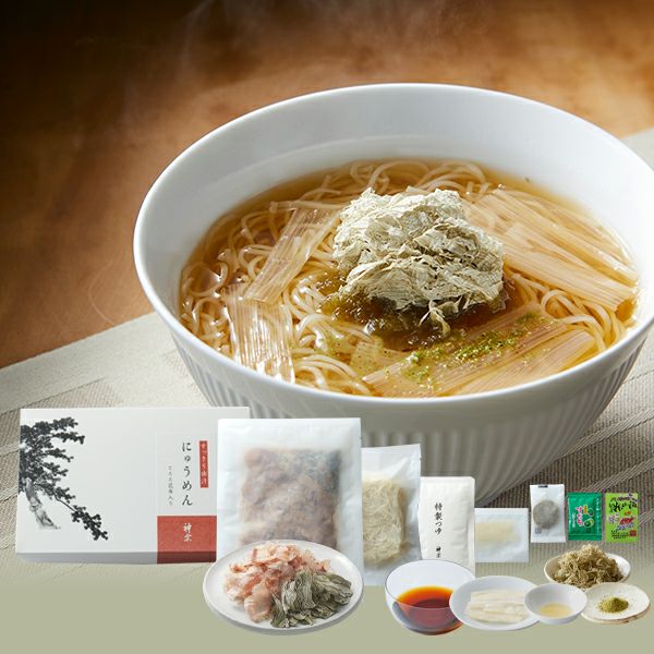 本格的な出汁で味わう、にゅうめんです