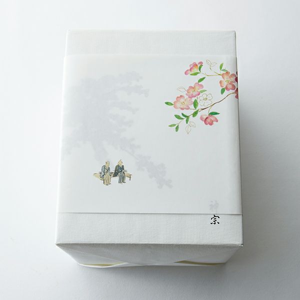 4個包み・6個包み　春の掛け紙 イメージ　（画像は6個包み）