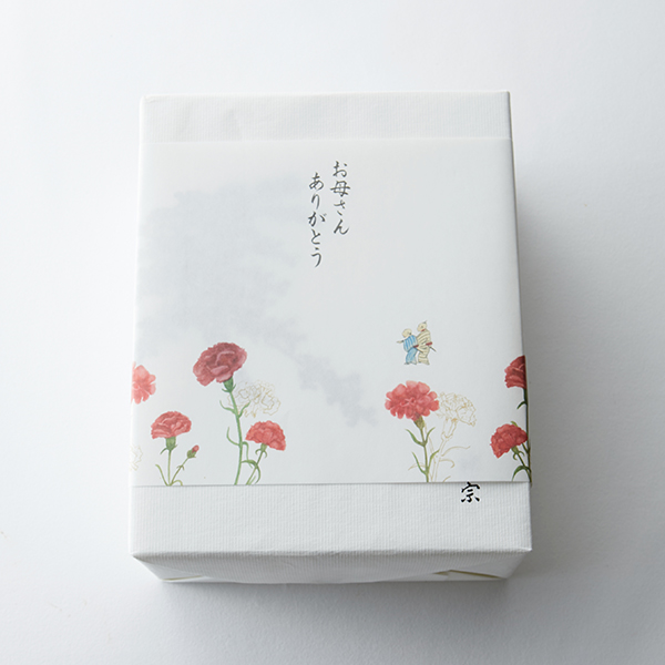 4個包み・6個包み　冬の掛け紙イメージ　（画像は4個包み）