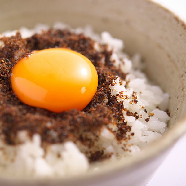 卵かけご飯にかけて