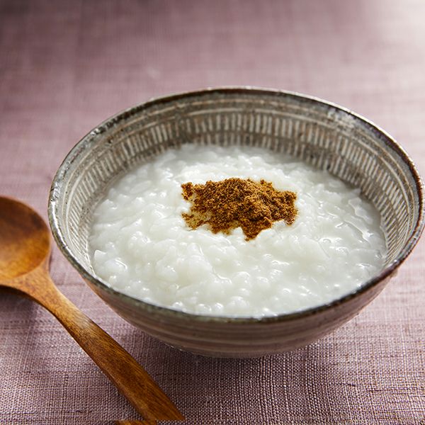 お粥と一緒に