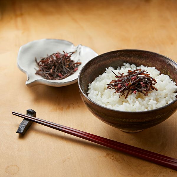 あたたかいご飯にのせて