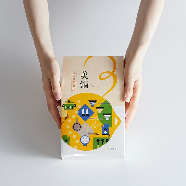 パッケージ　サイズイメージ　（ごま豆乳出汁）