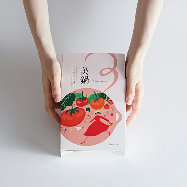 パッケージ　サイズイメージ　（ごま豆乳出汁・トマト出汁）