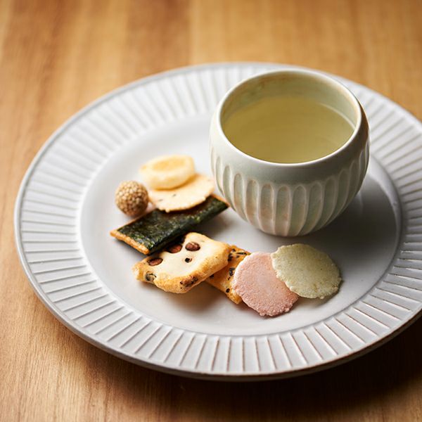 おかきと一緒に