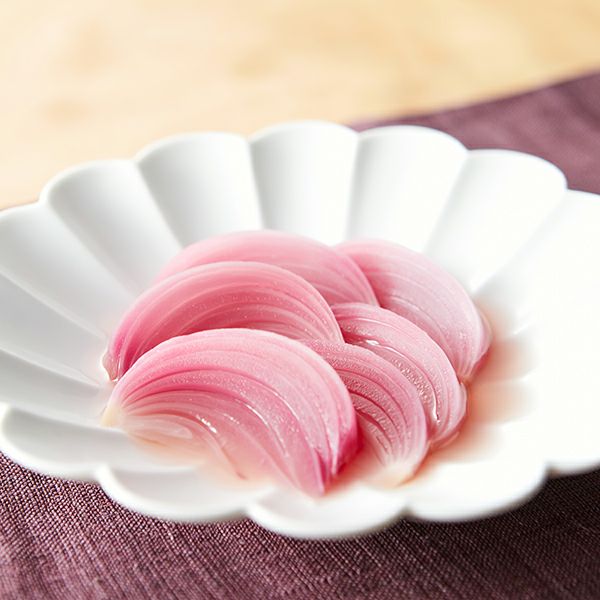 紫たまねぎの酢漬け