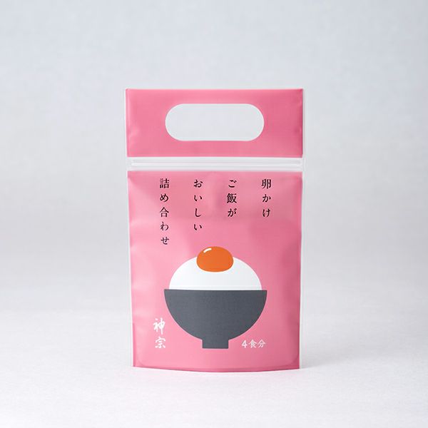 【桃色】 卵かけご飯がおいしい詰め合わせ（4食分入り）