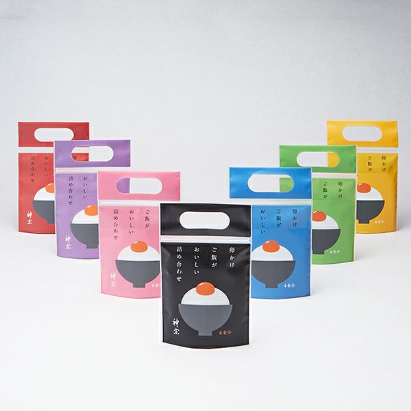 赤・紫・桃・黒・青・緑・黄の全7色