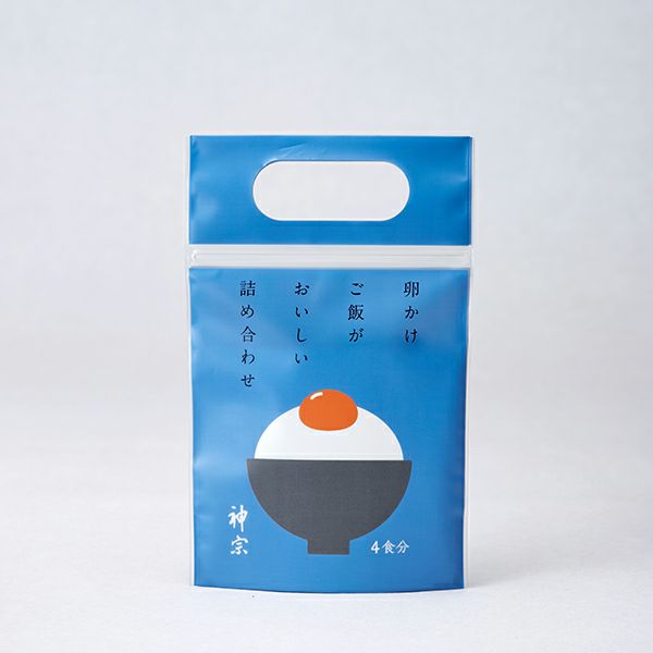 【青色】 卵かけご飯がおいしい詰め合わせ（4食分入り）