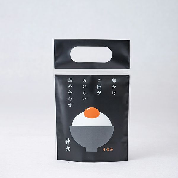 【黒色】 卵かけご飯がおいしい詰め合わせ（4食分入り）